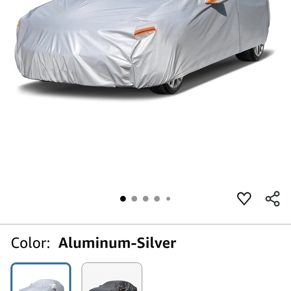 Silver Car Cover